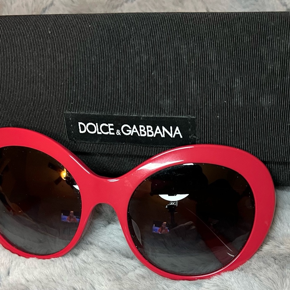 Dolce & Gabbana Bold Red Sunglasses - EUC